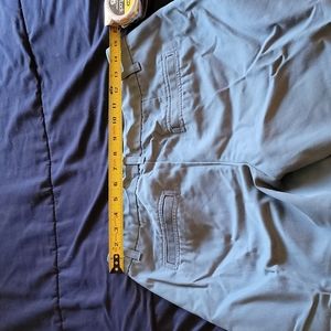 Dusty blue, straight leg capri